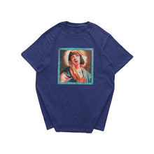 Load image into Gallery viewer, Streetwear Virgin Mary Printed Cotton O-neck T Shirts