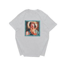 Load image into Gallery viewer, Streetwear Virgin Mary Printed Cotton O-neck T Shirts