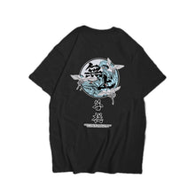 Load image into Gallery viewer, Japanese Harajuku Crane Waves Printed Short Sleeve T Shirts