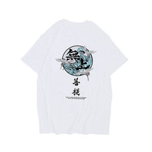 Load image into Gallery viewer, Japanese Harajuku Crane Waves Printed Short Sleeve T Shirts