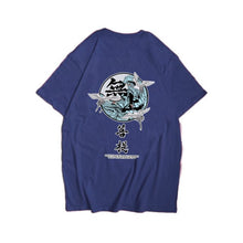 Load image into Gallery viewer, Japanese Harajuku Crane Waves Printed Short Sleeve T Shirts