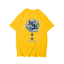 Load image into Gallery viewer, Japanese Harajuku Crane Waves Printed Short Sleeve T Shirts