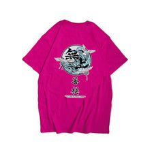 Load image into Gallery viewer, Japanese Harajuku Crane Waves Printed Short Sleeve T Shirts