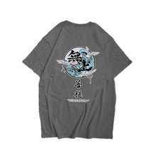 Load image into Gallery viewer, Japanese Harajuku Crane Waves Printed Short Sleeve T Shirts