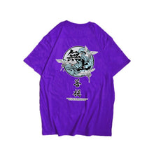 Load image into Gallery viewer, Japanese Harajuku Crane Waves Printed Short Sleeve T Shirts