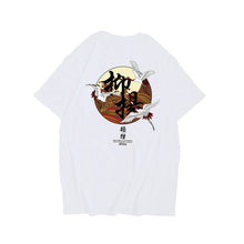 Load image into Gallery viewer, Japanese Harajuku Crane Waves Printed Short Sleeve T Shirts