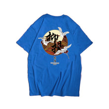 Load image into Gallery viewer, Japanese Harajuku Crane Waves Printed Short Sleeve T Shirts