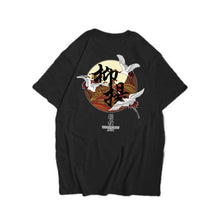 Load image into Gallery viewer, Japanese Harajuku Crane Waves Printed Short Sleeve T Shirts