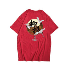 Load image into Gallery viewer, Japanese Harajuku Crane Waves Printed Short Sleeve T Shirts