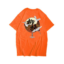Load image into Gallery viewer, Japanese Harajuku Crane Waves Printed Short Sleeve T Shirts