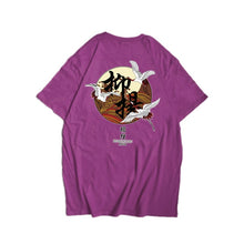 Load image into Gallery viewer, Japanese Harajuku Crane Waves Printed Short Sleeve T Shirts