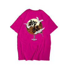 Load image into Gallery viewer, Japanese Harajuku Crane Waves Printed Short Sleeve T Shirts