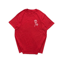 Load image into Gallery viewer, 2019 Summer Rose Print Harajuku T-shirt