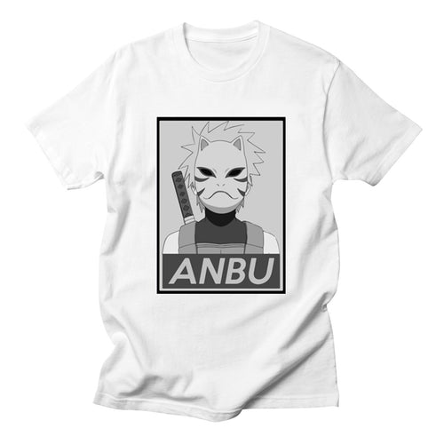 NARUTO Anime ANBU Printed Japan T-shirts