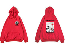 Load image into Gallery viewer, Japanese Funny Cat Wave Printed Fleece Hoodies