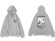 Load image into Gallery viewer, Japanese Funny Cat Wave Printed Fleece Hoodies