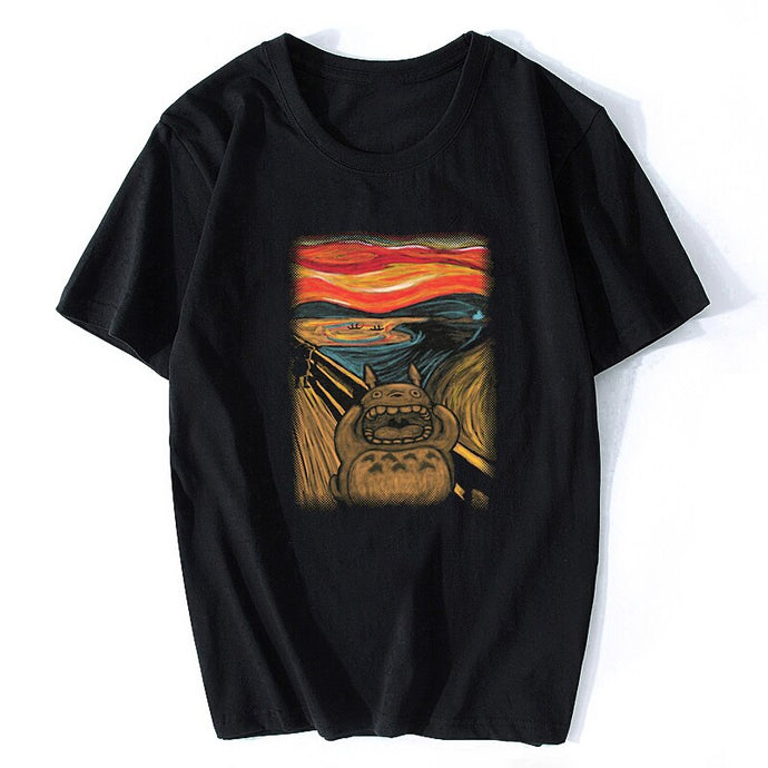 Munch's Neighbor Totoro Scream Japan Anime T Shirt